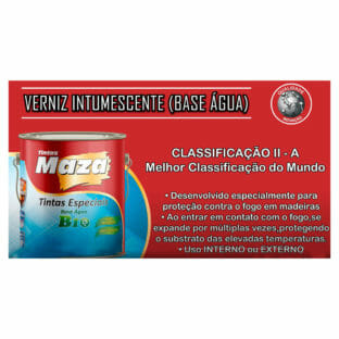 Verniz Antichama Madeira Base Agua 3,6 L Maza Laudo Classe A